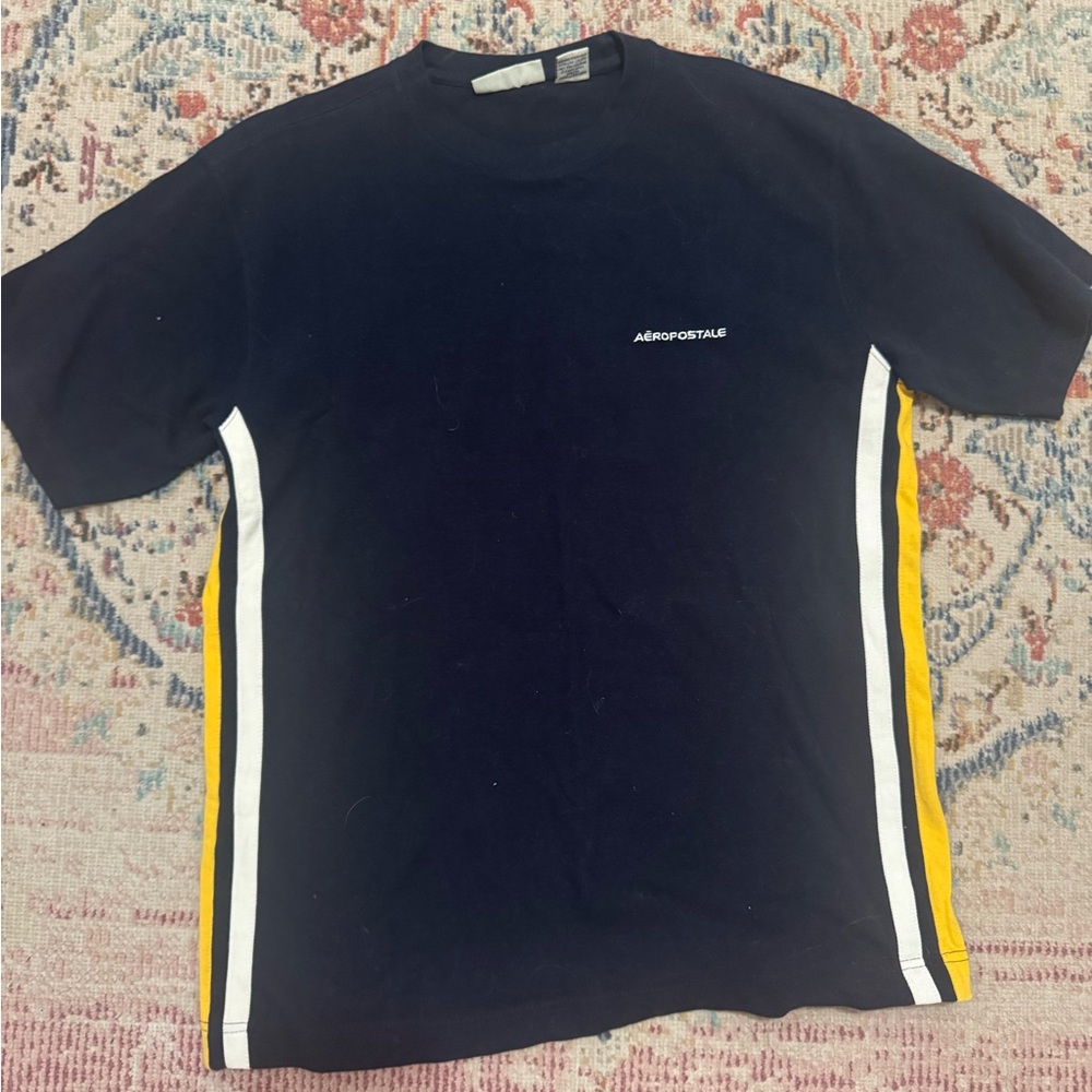 Vintage Aeropostale striped stitched T-shirt